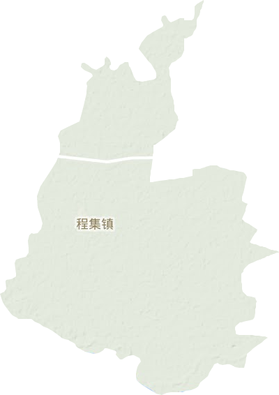程集镇地形地图