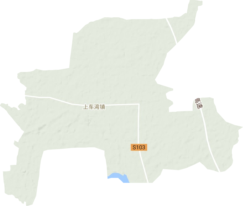 上车湾镇地形地图