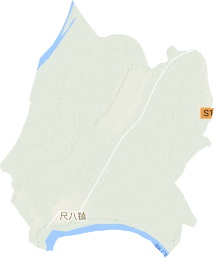 尺八镇地形地图