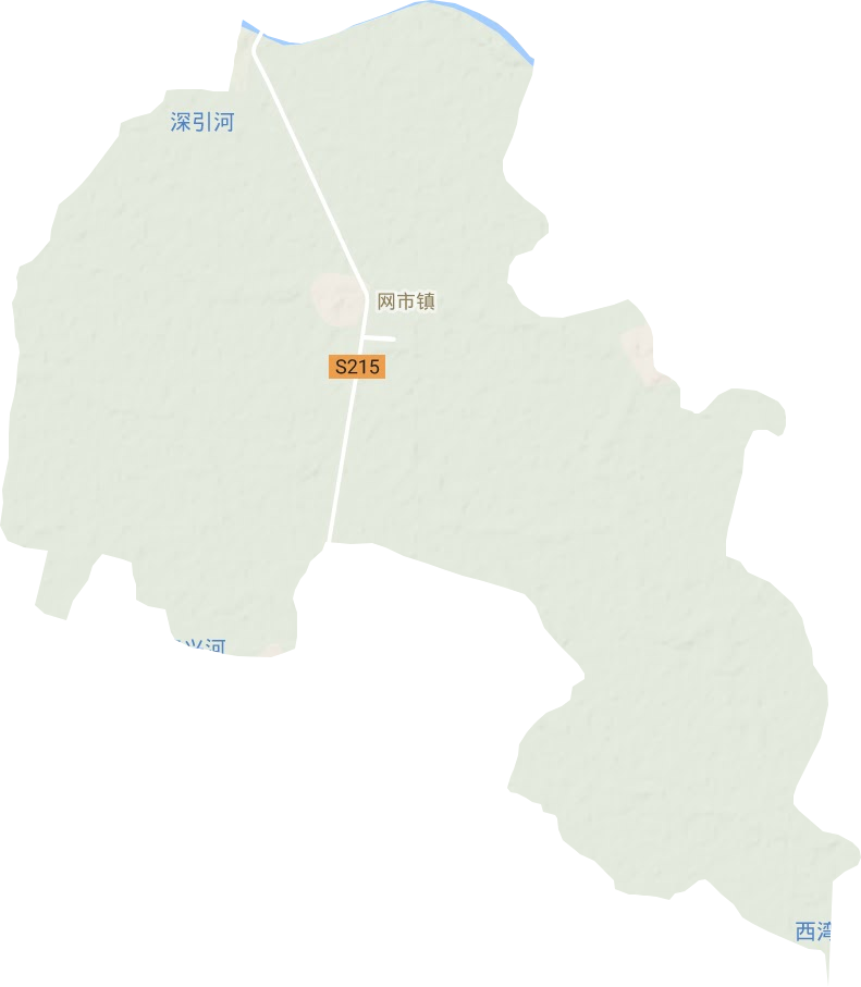 网市镇地形地图