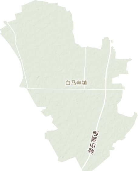 白马寺镇地形地图