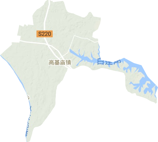 高基庙镇地形地图