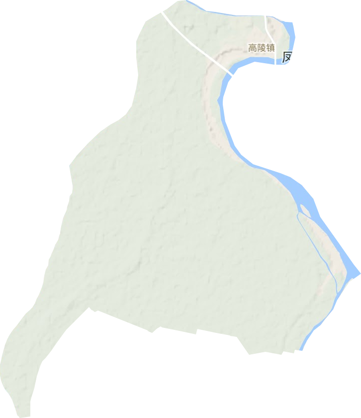 高陵镇地形地图