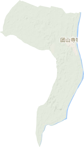 团山寺镇地形地图