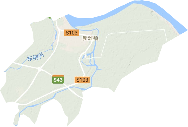 新滩镇地形地图
