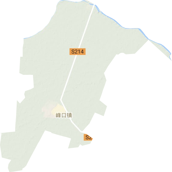 峰口镇地形地图