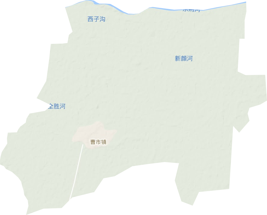 曹市镇地形地图