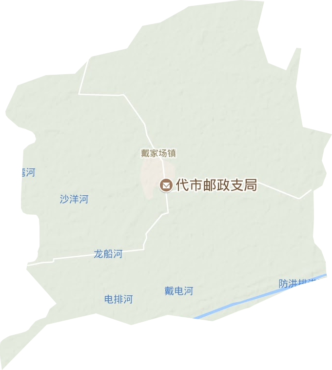 戴家场镇地形地图