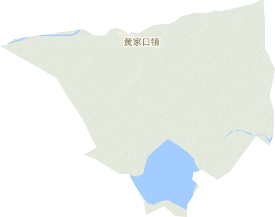 黄家口镇地形地图