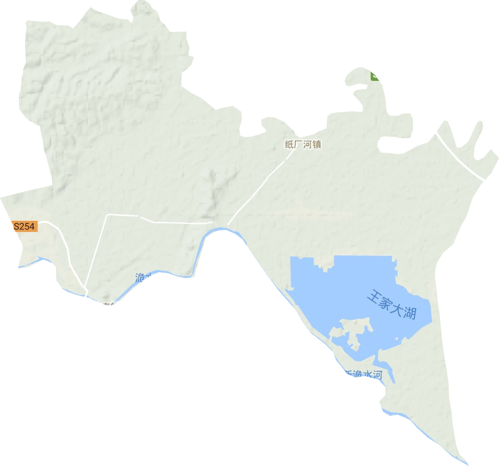 纸厂河镇地形地图