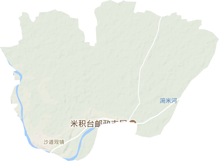 沙道观镇地形地图