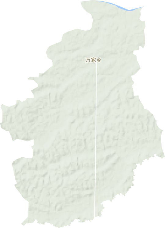 万家乡地形地图