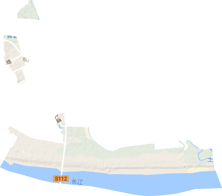 东湖街道地形地图