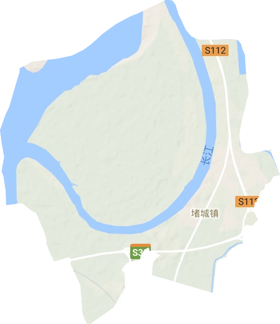 堵城镇地形地图