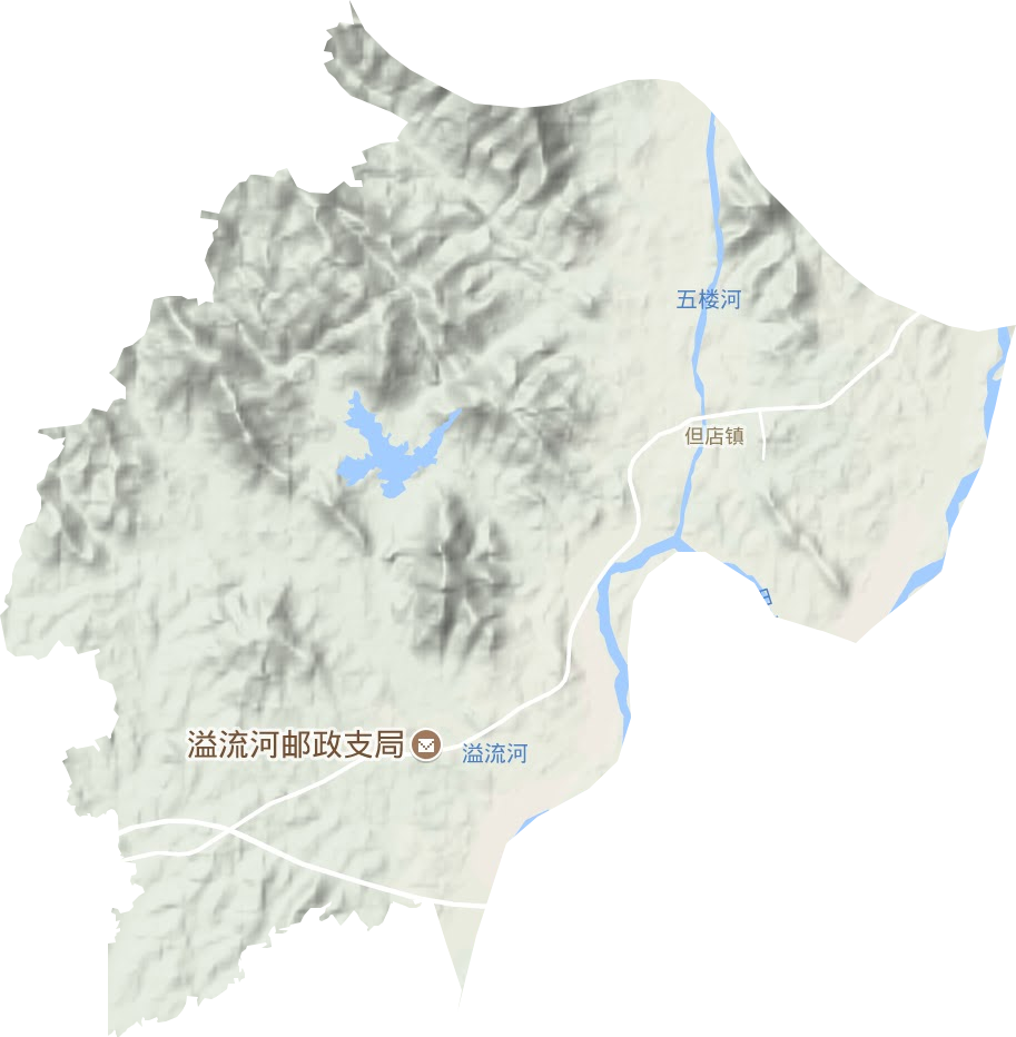 但店镇地形地图