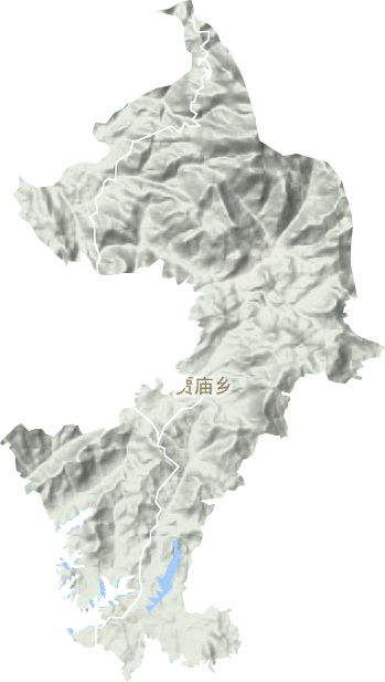 贾庙乡地形地图