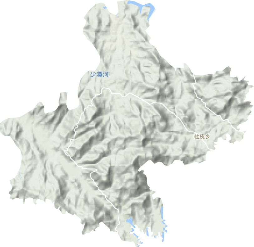 杜皮乡地形地图