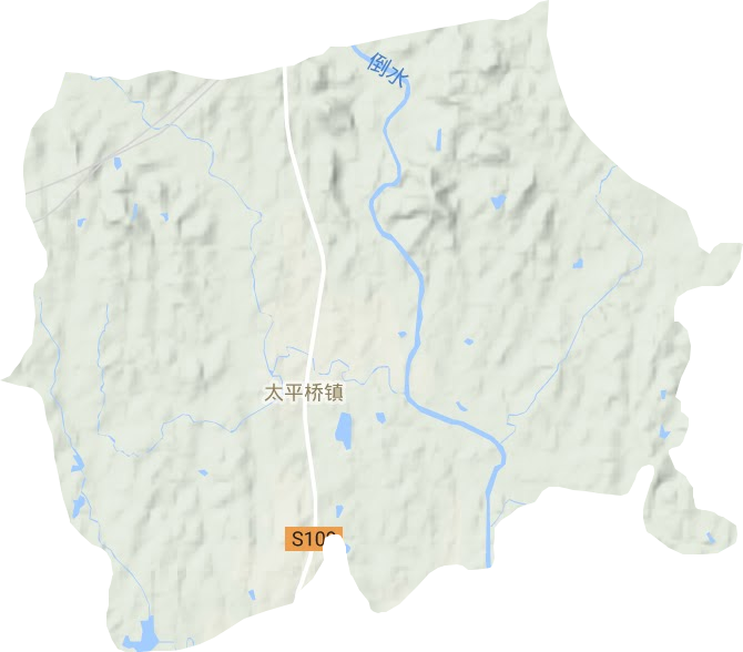 太平桥镇地形地图