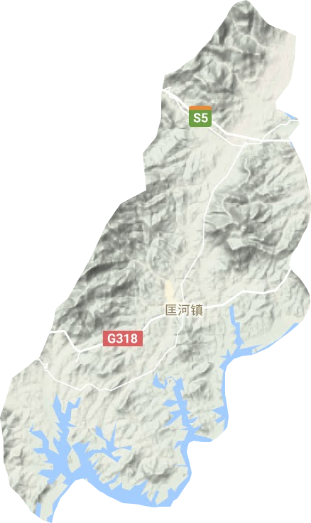 匡河镇地形地图