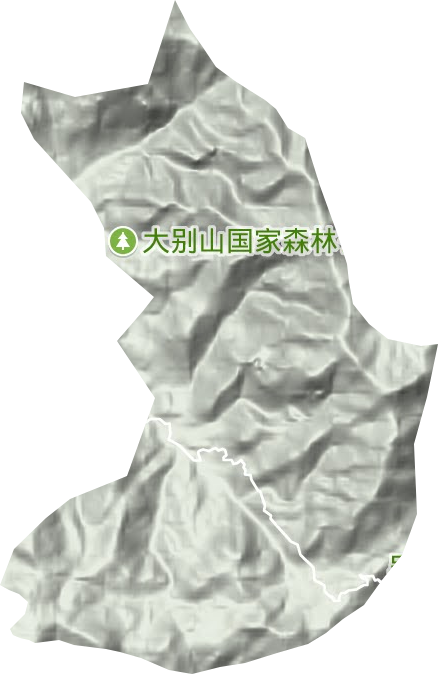 天堂寨林场地形地图