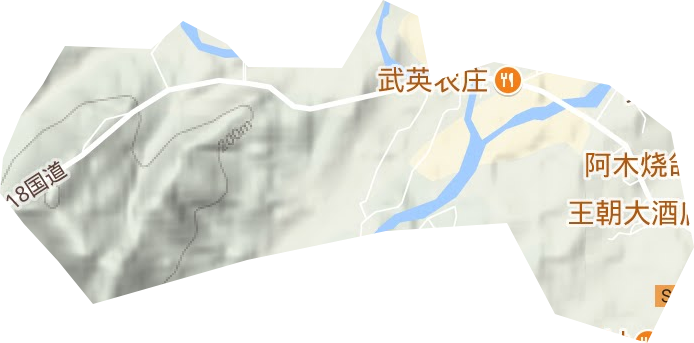 英山县经济开发区地形地图