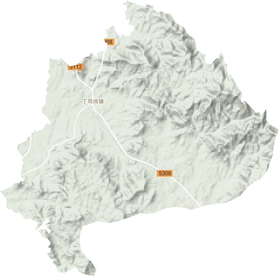 丁司垱镇地形地图