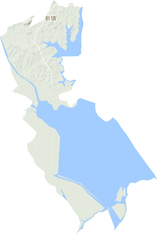 下新镇地形地图