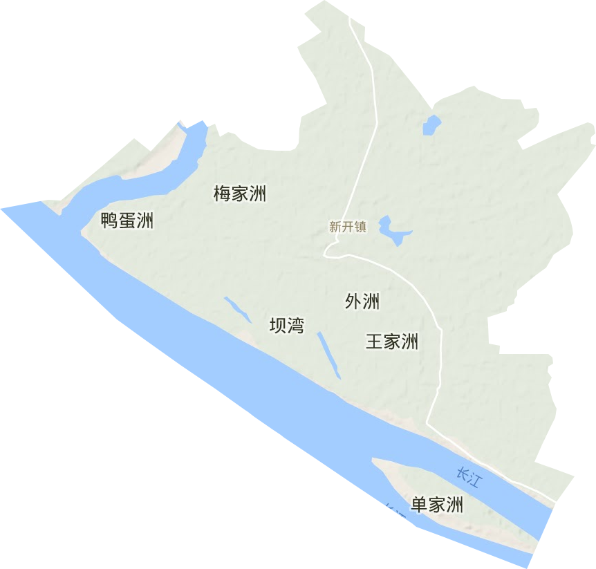 新开镇地形地图
