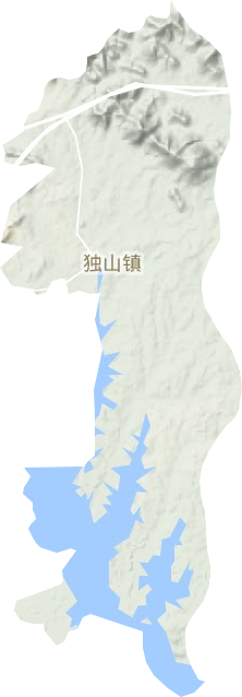 独山镇地形地图