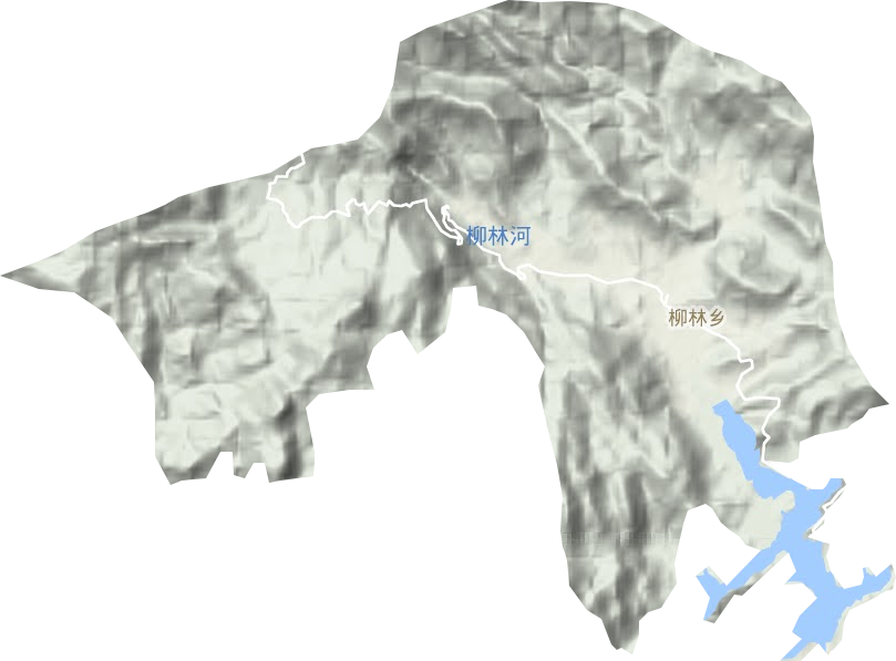 柳林乡地形地图