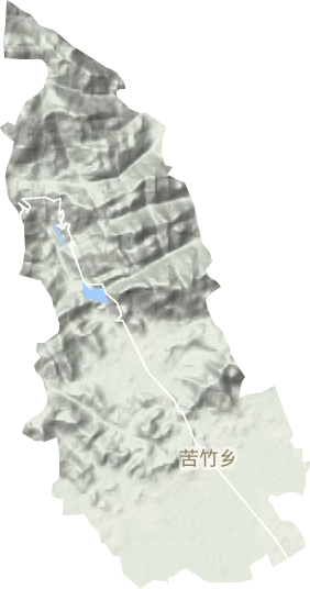 苦竹乡地形地图