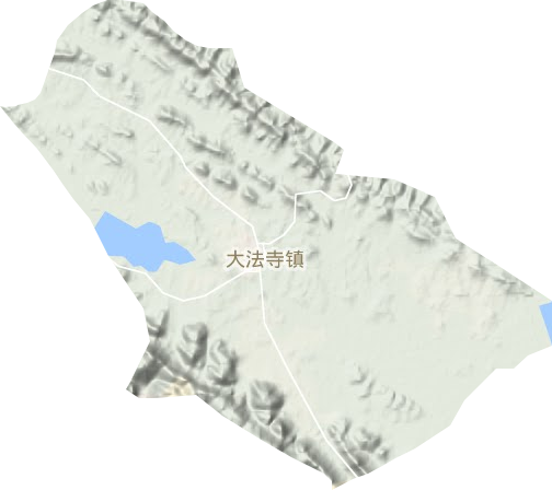 大法寺镇地形地图
