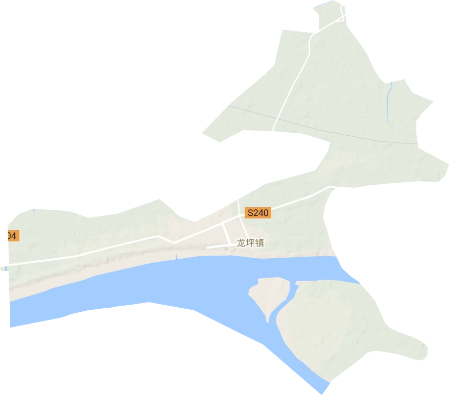 龙坪镇地形地图