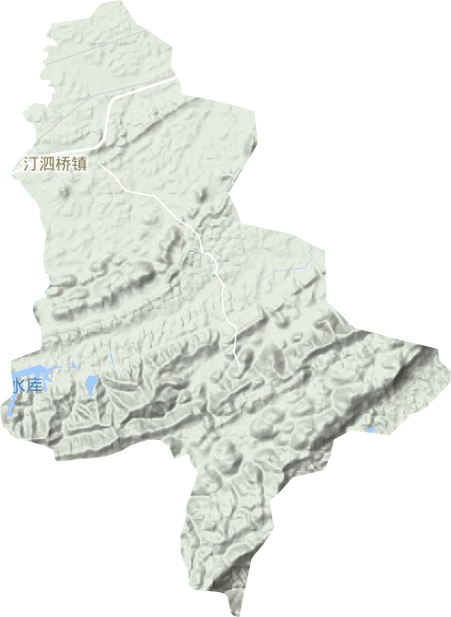 汀泗桥镇地形地图