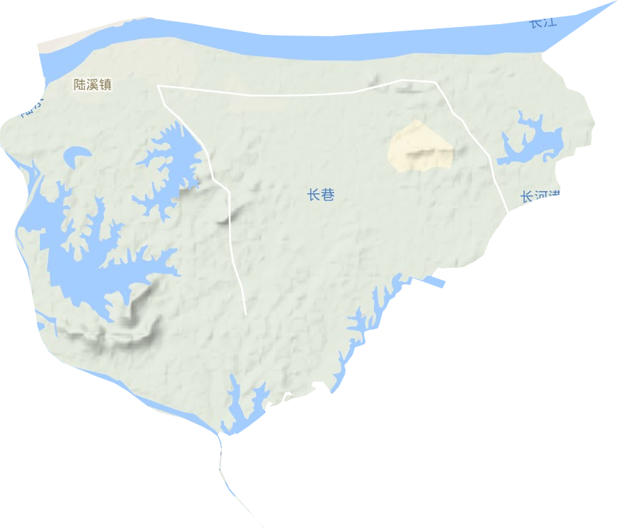 陆溪镇地形地图