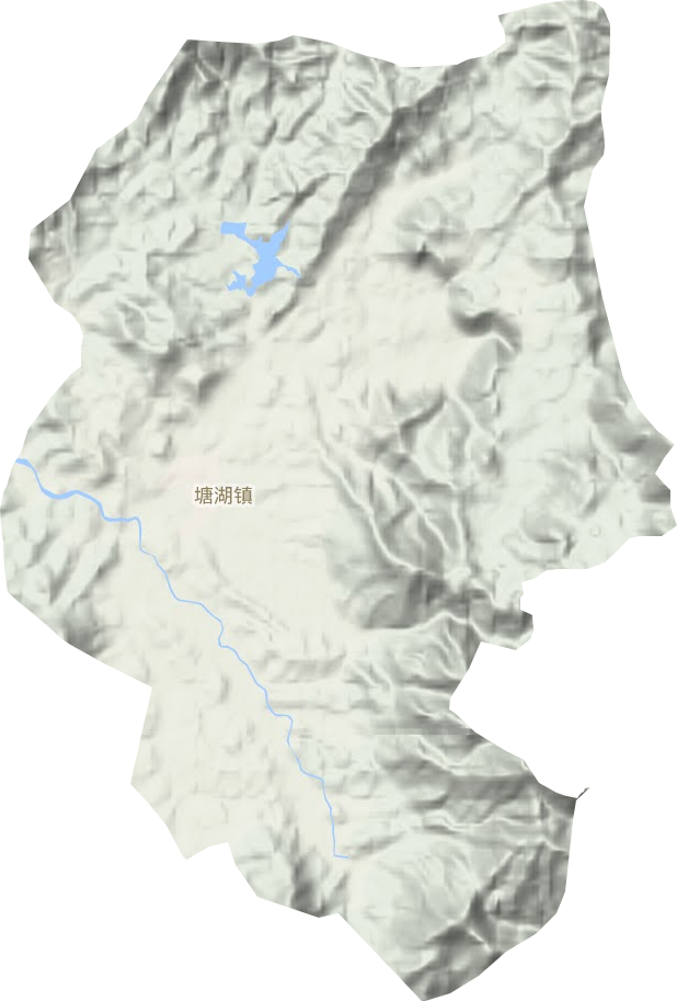 塘湖镇地形地图
