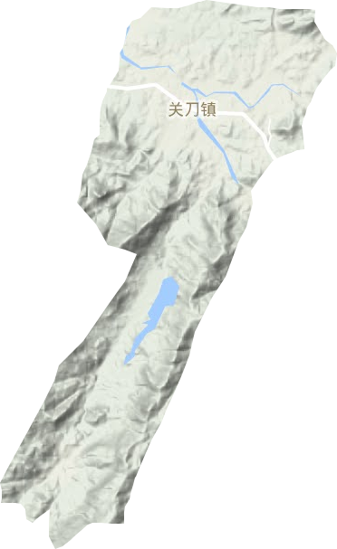 关刀镇地形地图