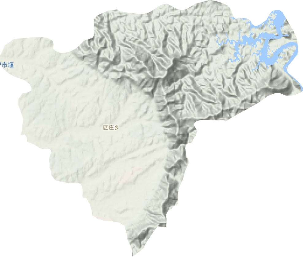 四庄乡地形地图