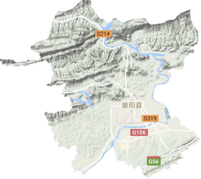 天城镇地形地图