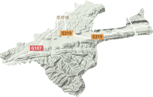 赵李桥镇地形地图