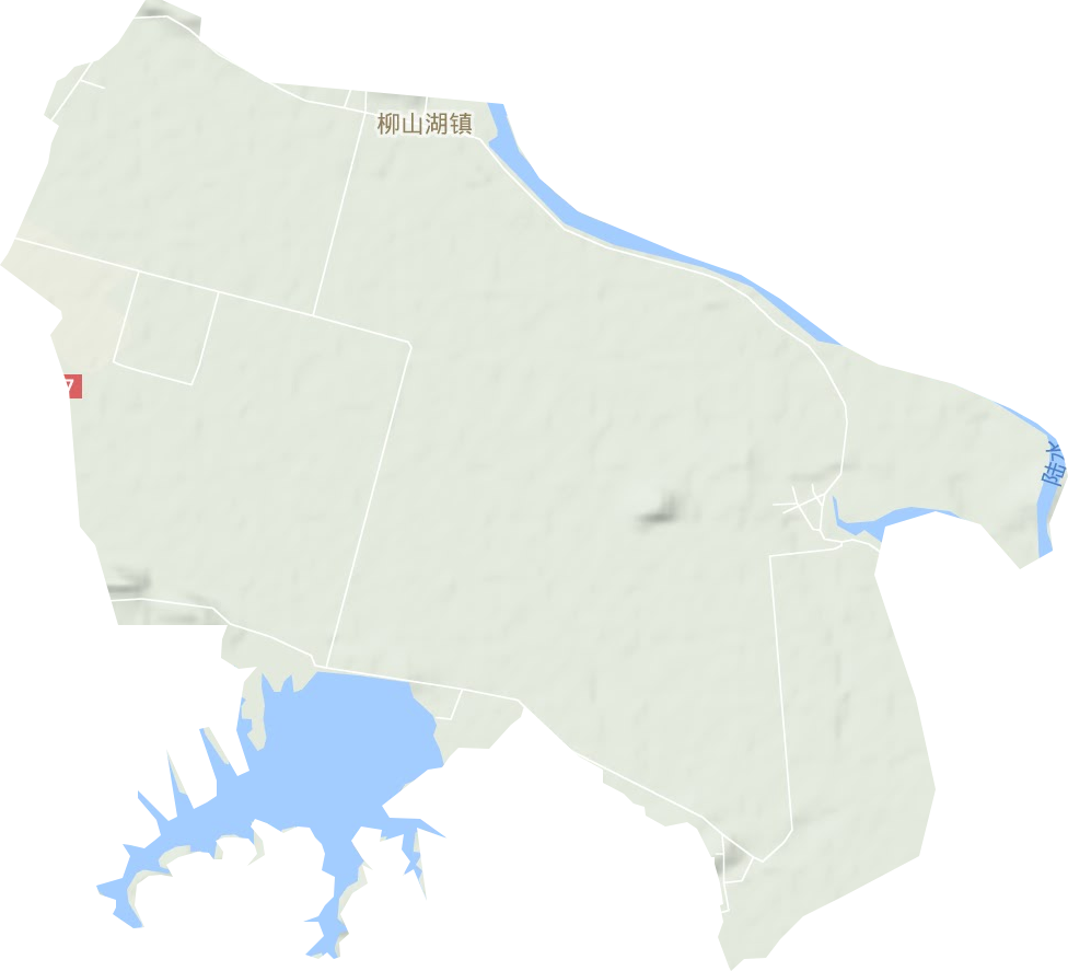 柳山湖镇地形地图