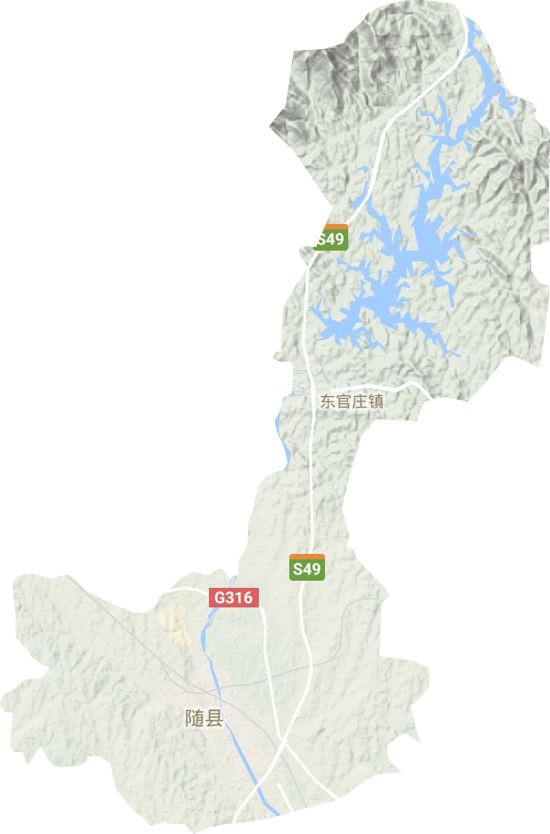 厉山镇地形地图