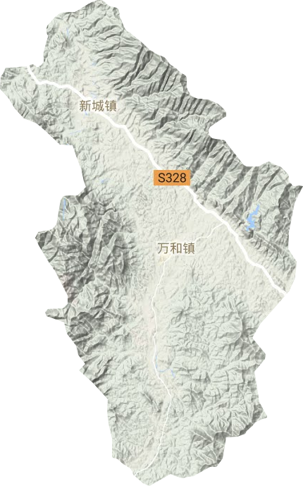 万和镇地形地图