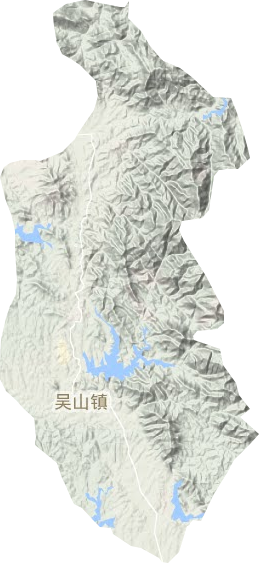 吴山镇地形地图