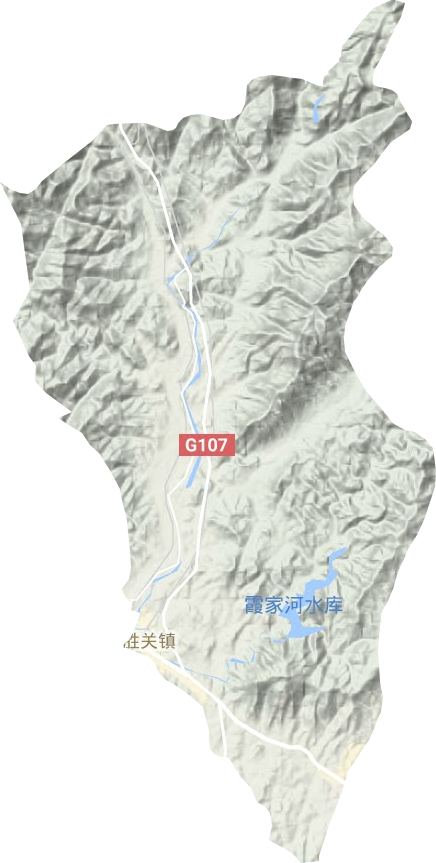 武胜关镇地形地图