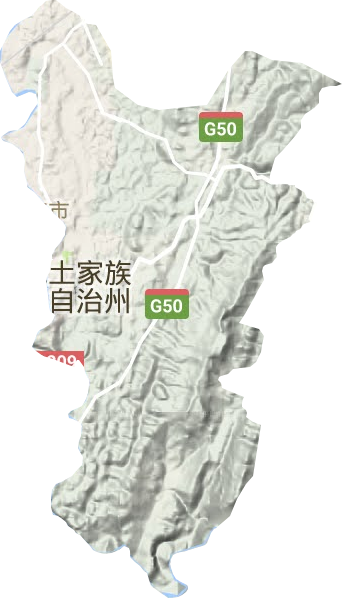 舞阳坝街道地形地图