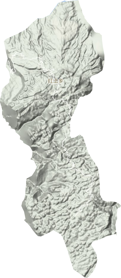 红土乡地形地图