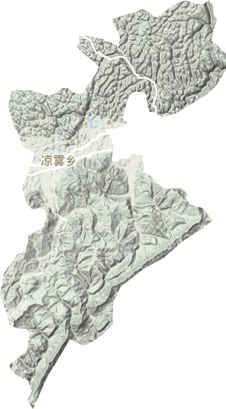 凉雾乡地形地图
