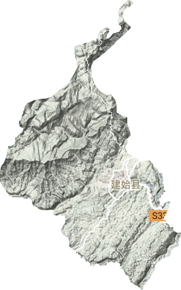 业州镇地形地图