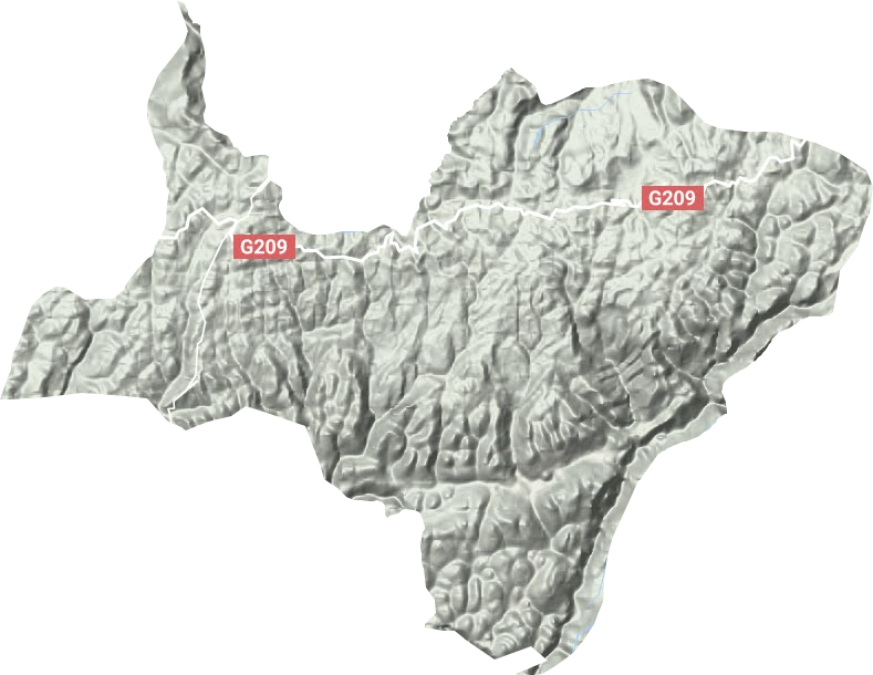 龙坪乡地形地图